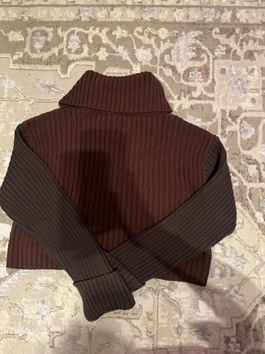 RIB KNIT CROP SWEATER - Image 2