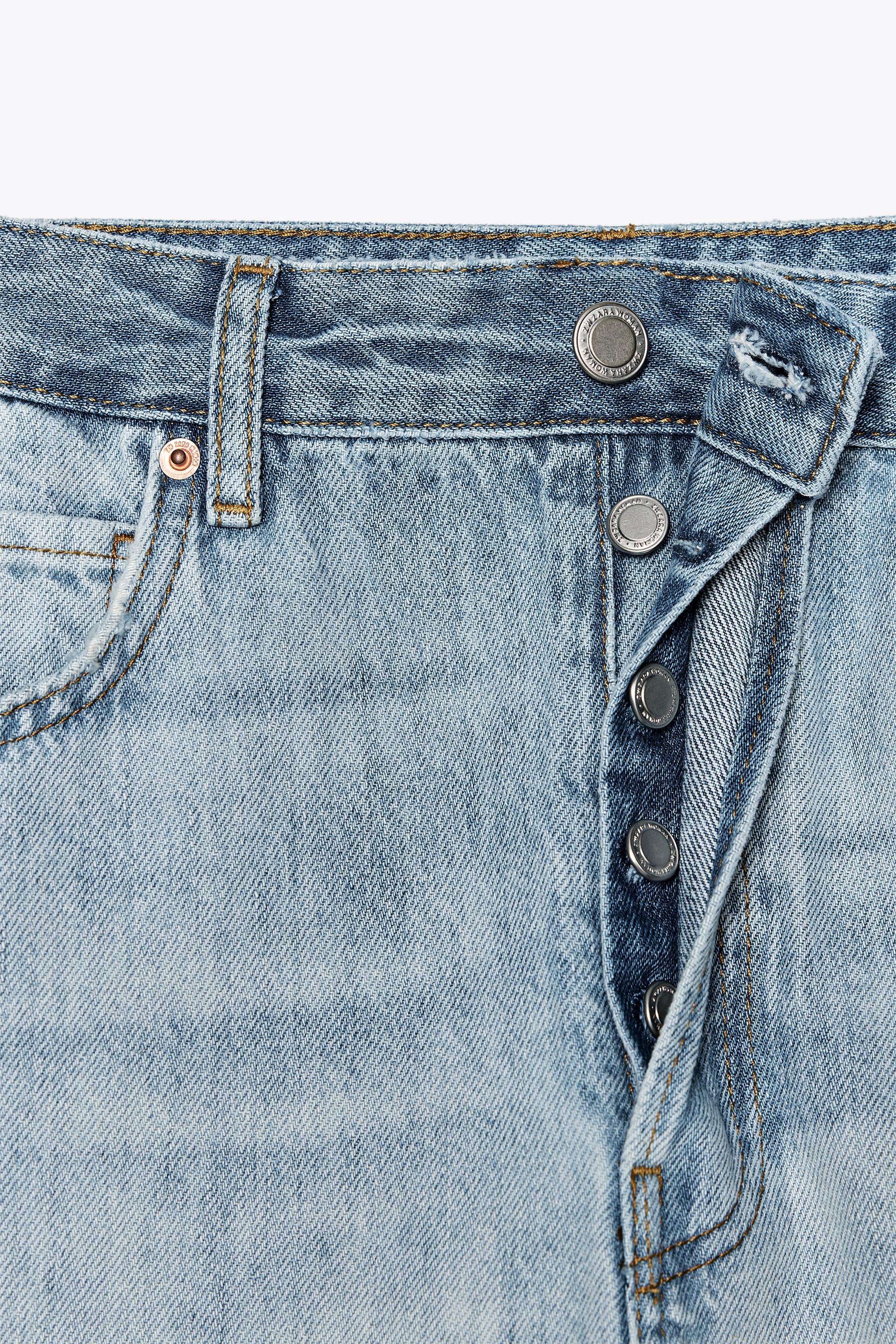 ZW COLLECTION RELAXED STRAIGHT LEG JEANS - Light blue | ZARA