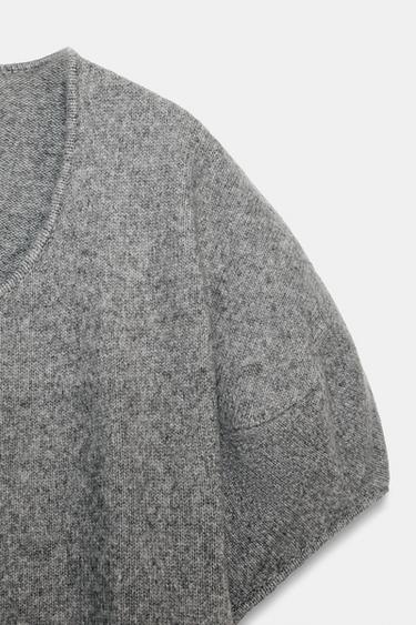 PULL EN MAILLE AMPLE - Gris de Zara - Image 6