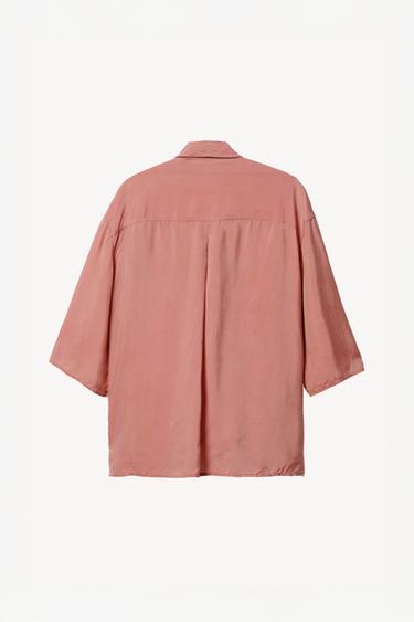 CHEMISE EN CUPRO BRODERIES WILLY CHAVARRIA X ZARA - Rose de Zara - Image 4