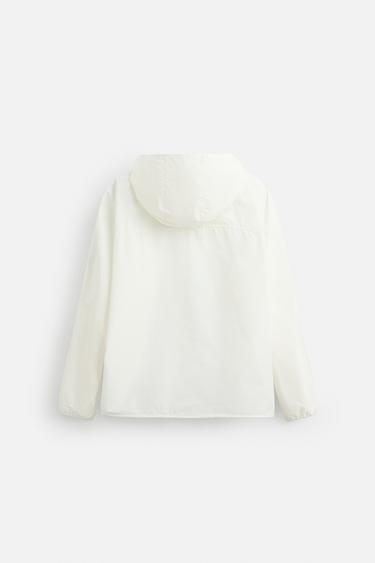 HOODED OVERSHIRT - Ecru by Zara - Image 6