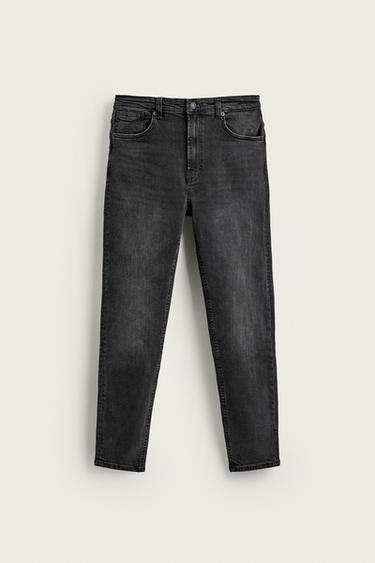 SKINNY CROPPED FIT JEANS - Charcoal by Zara