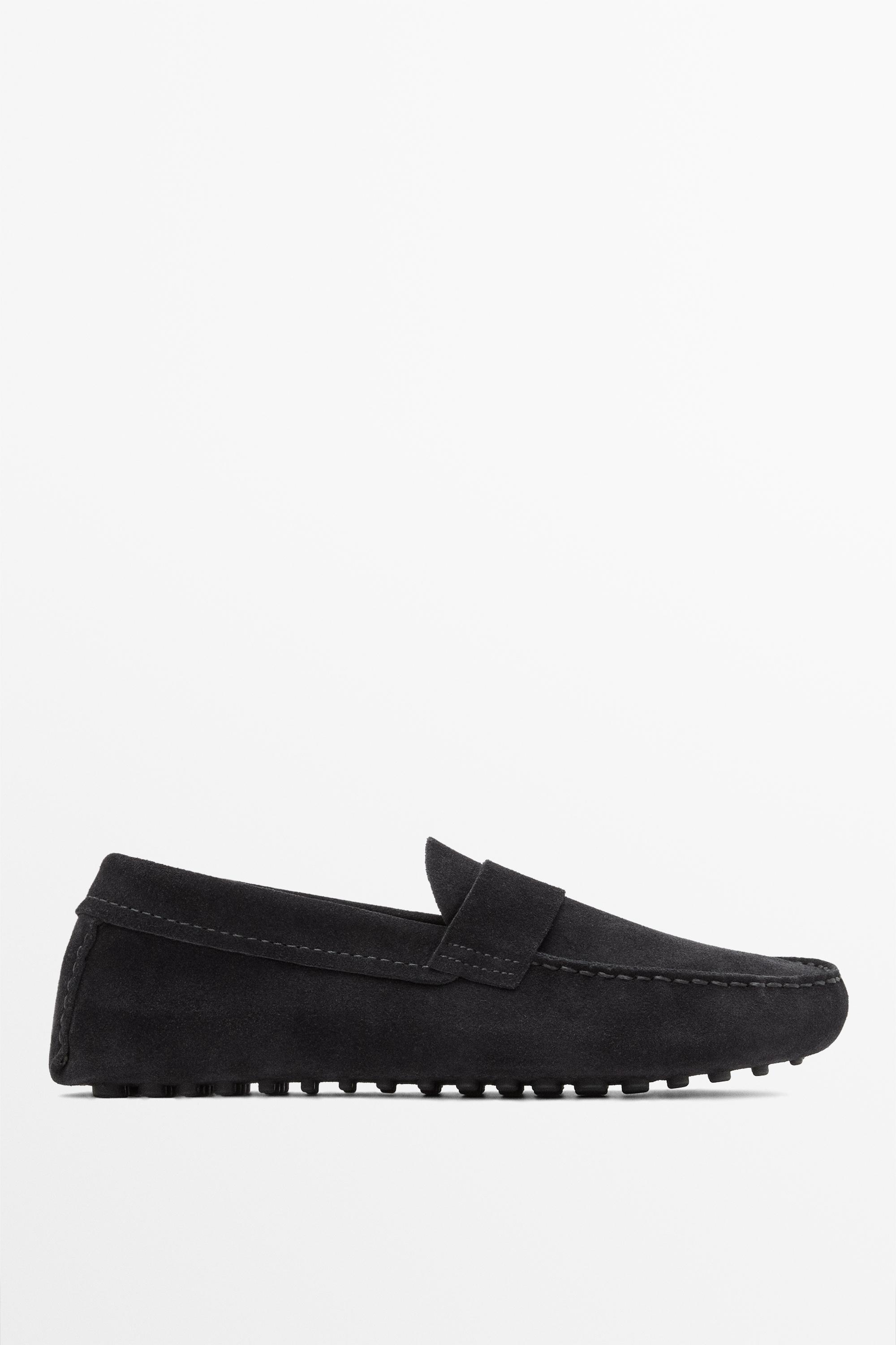 Soft leather ziowa  penny loafers — Navy Blue