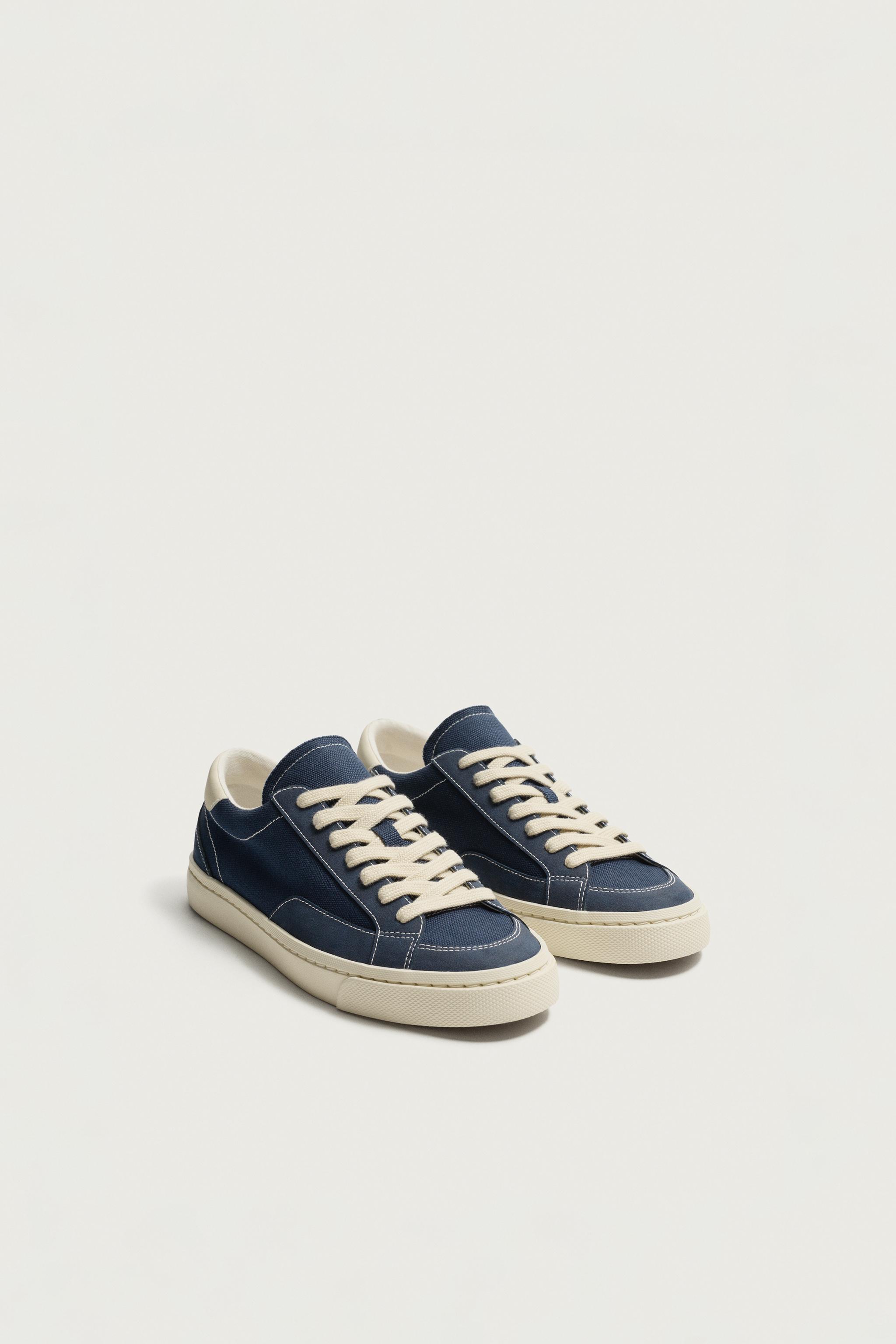 FABRIC SNEAKERS — Blue