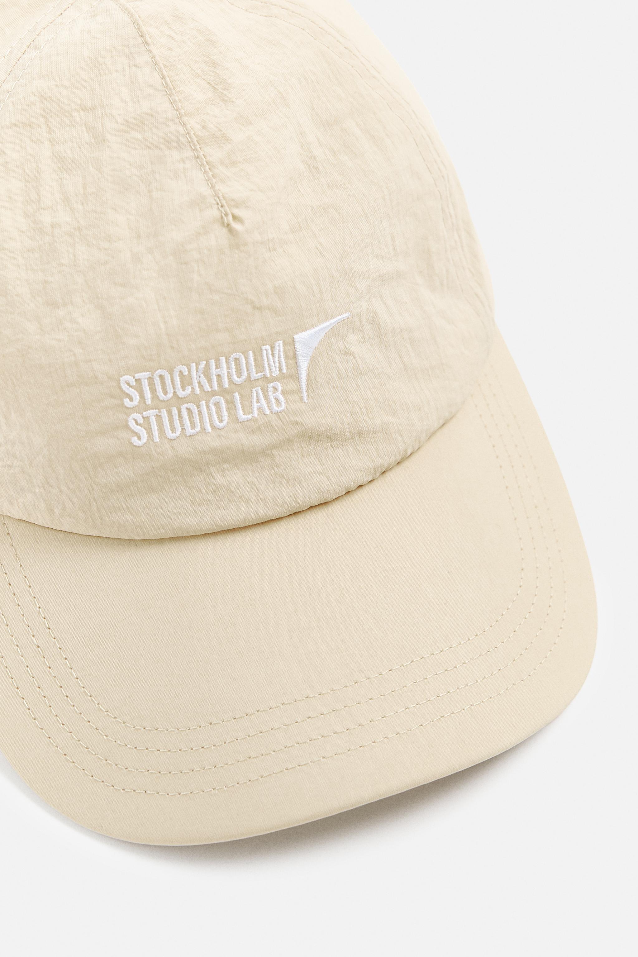 EMBROIDERED TECHNICAL CAP - Ecru | ZARA UAE - Dubai/Sharjah
