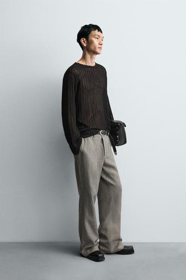 OPEN KNIT SWEATER - Black by Zara - Image 3