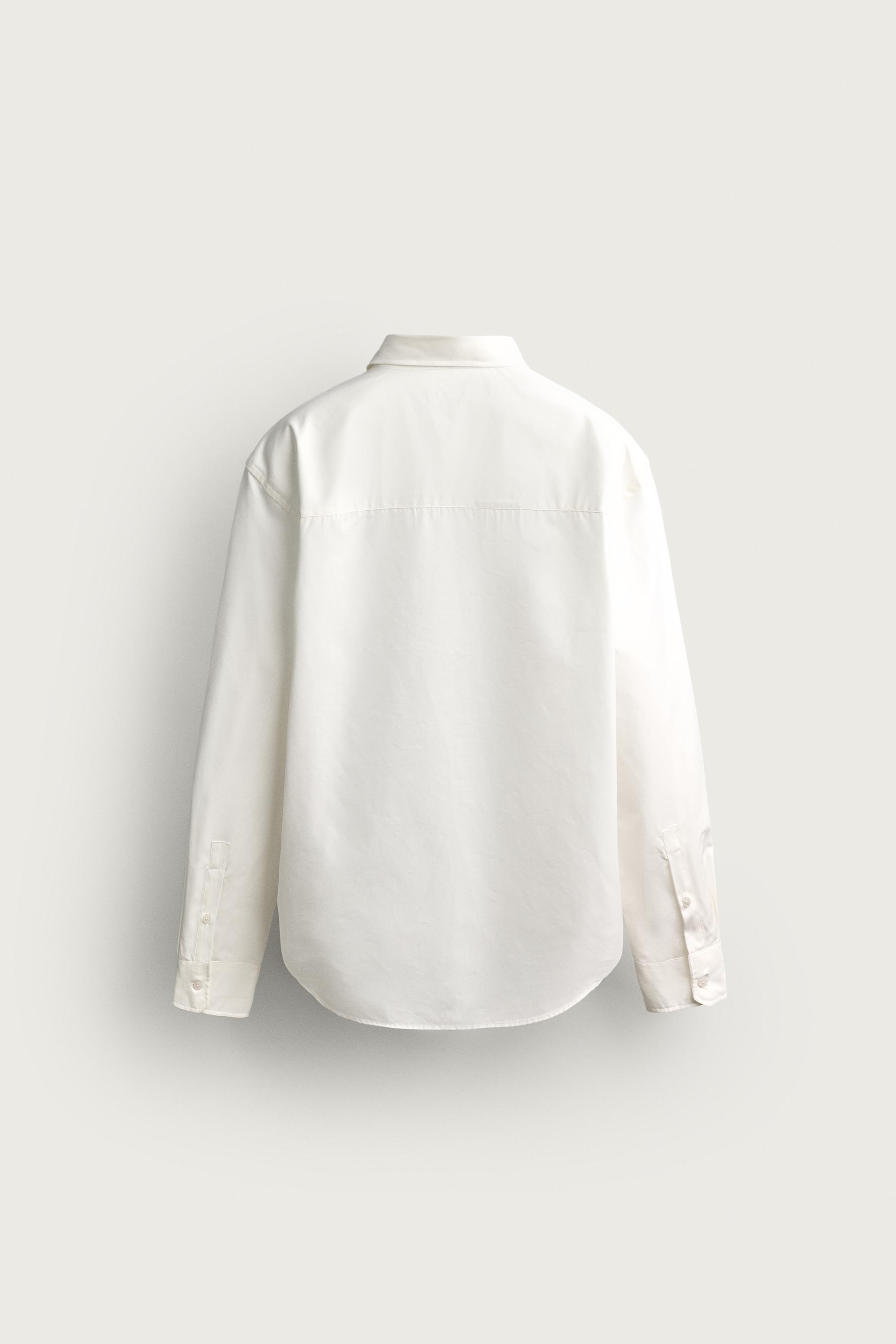 COTTON-LYOCELL REGULAR FIT SHIRT — White
