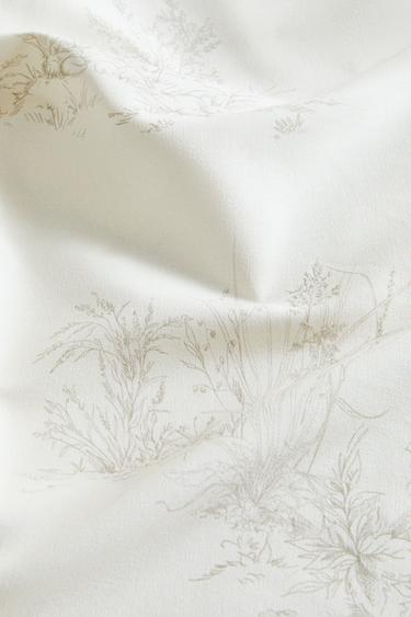 PRINTED COTTON TABLECLOTH - Ecru by Zara - Image 2