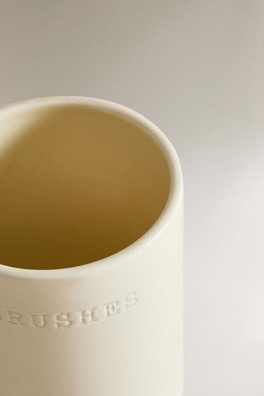 CERAMIC UTENSIL HOLDER - Cream by Zara - Image 2