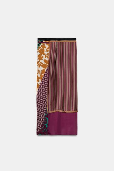 PARÉO-FOULARD À IMPRIMÉ - Multicolore de Zara - Image 6