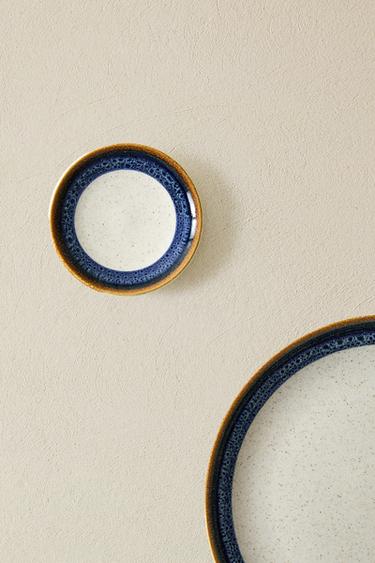 ASSIETTE À PAIN FILET CONTRASTE FAÏENCE - Bleu de Zara - Image 4