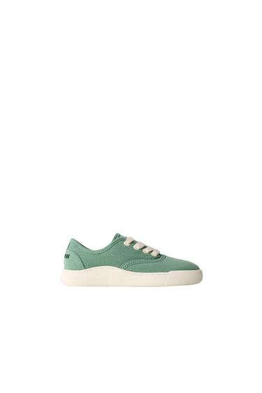COTTON SNEAKERS - Green by Zara