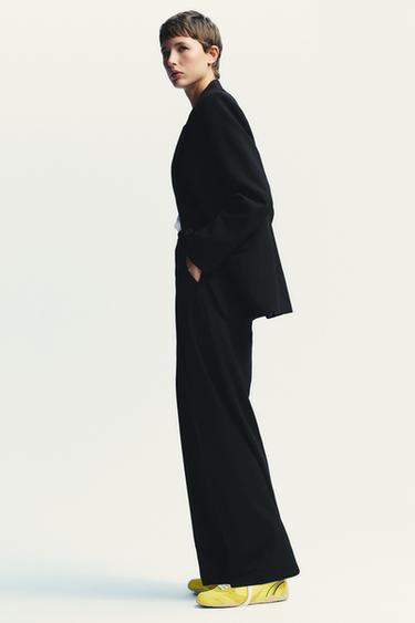 PANTALON À PINCES - Noir de Zara - Image 3