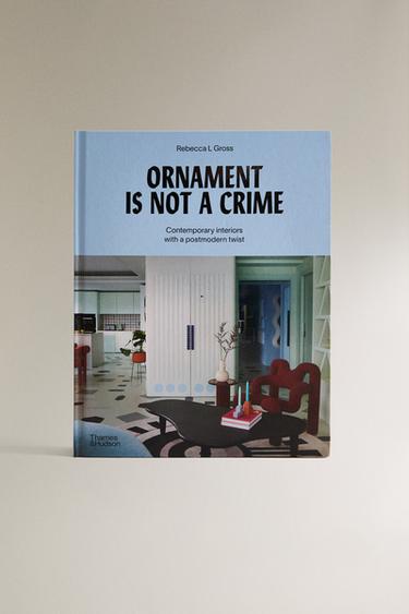 Zara ORNAMENT IS NOT A CRIME BOOK - Light blue