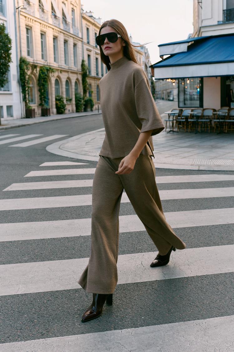 BASIC PIQUÉ TROUSERS