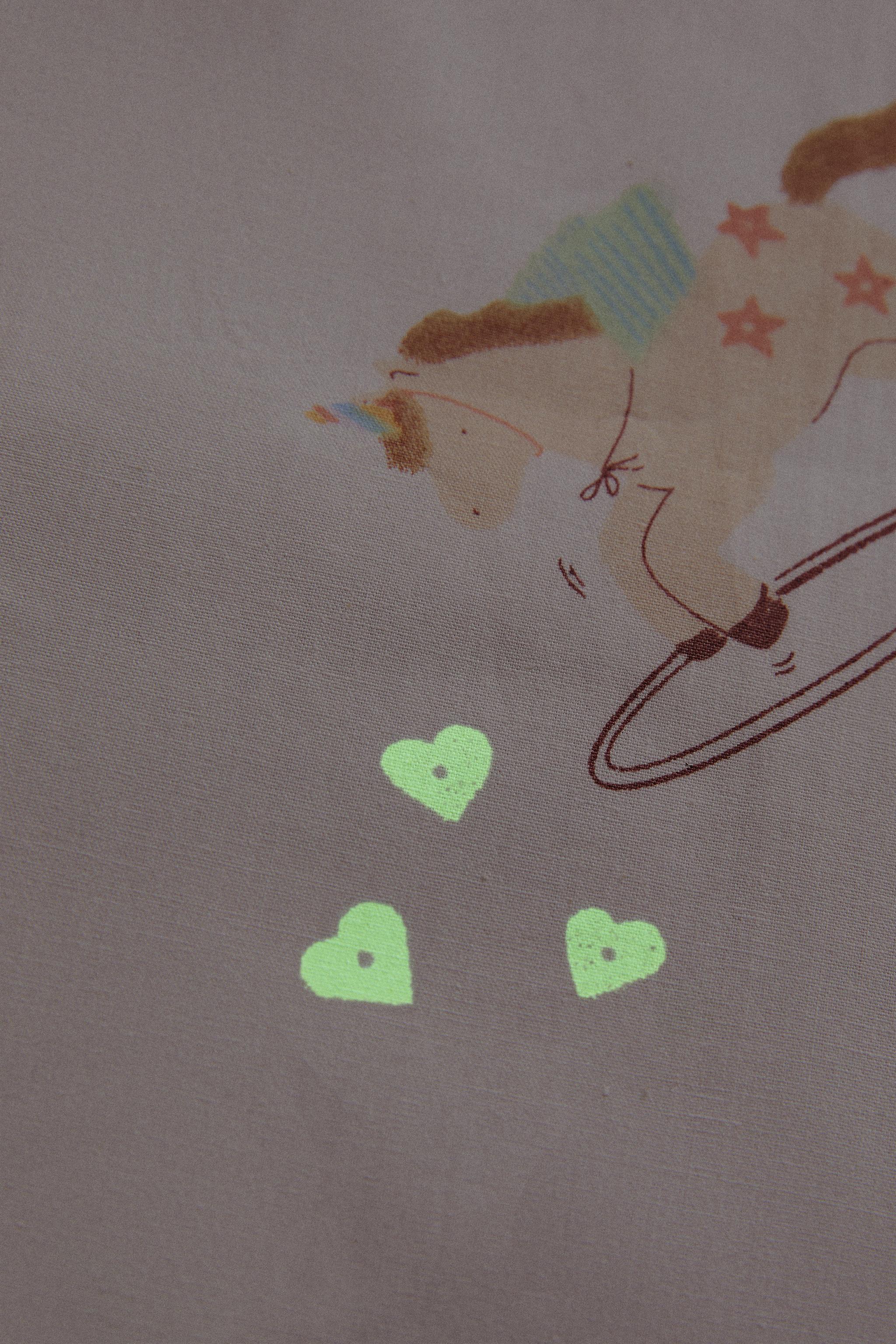 KIDS' REVERSIBLE UNICORN DUVET COVER