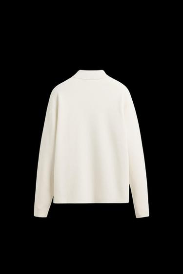 SOFT KNIT POLO SHIRT - Oyster-white by Zara