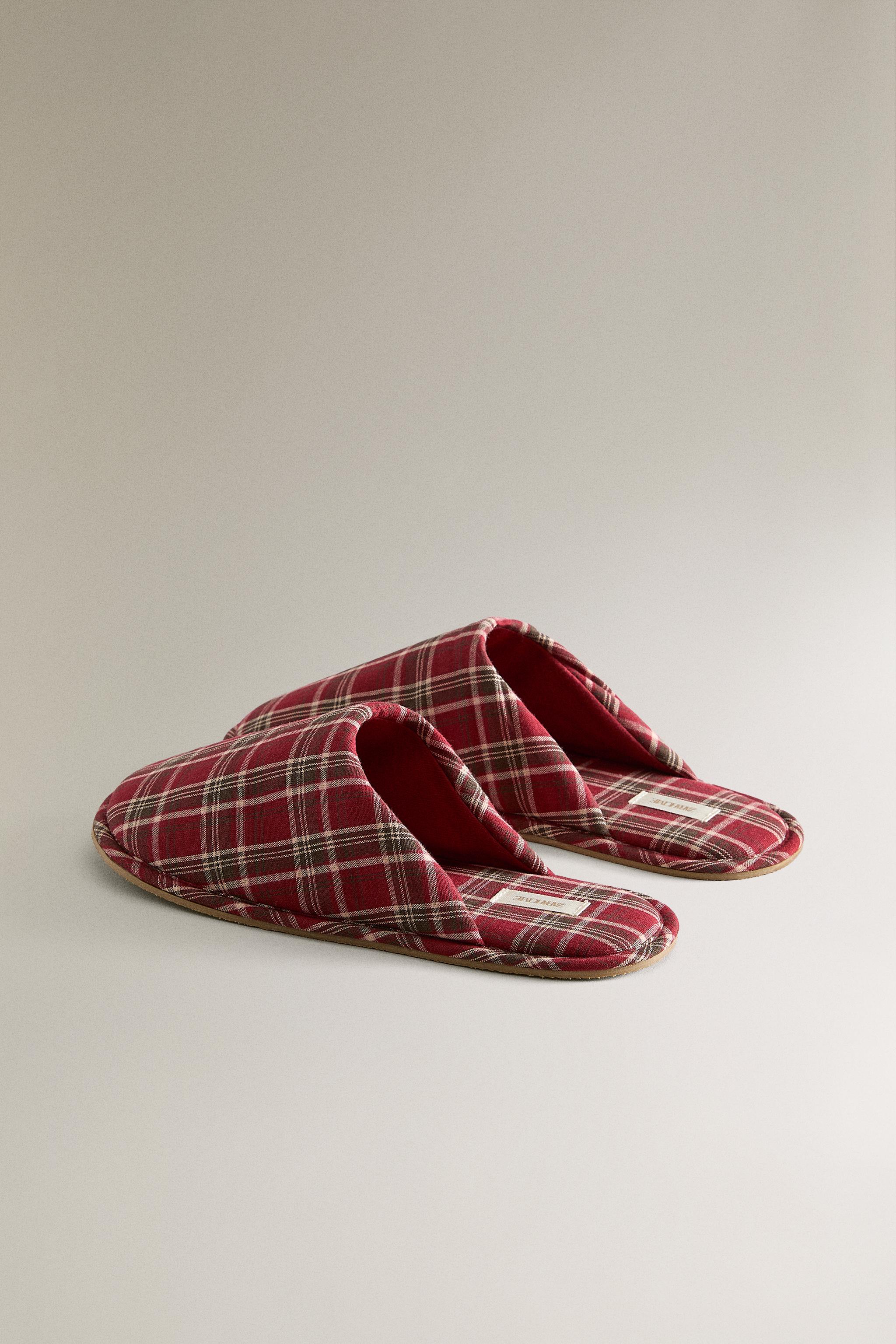 CHAUSSONS OUVERTS À L'ARRIÈRE COTON DE NOËL