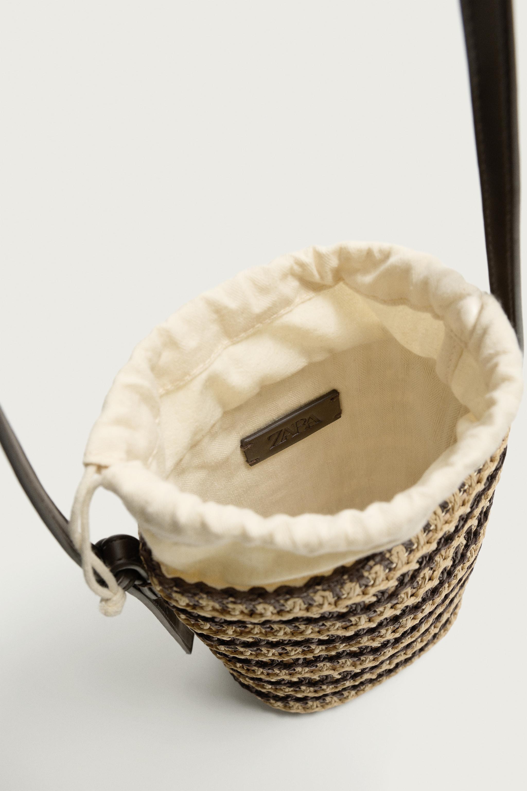 BRAIDED VERTICAL CROSSBODY BAG