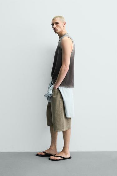 FADED KNIT TANK TOP - Brown by Zara - Image 3
