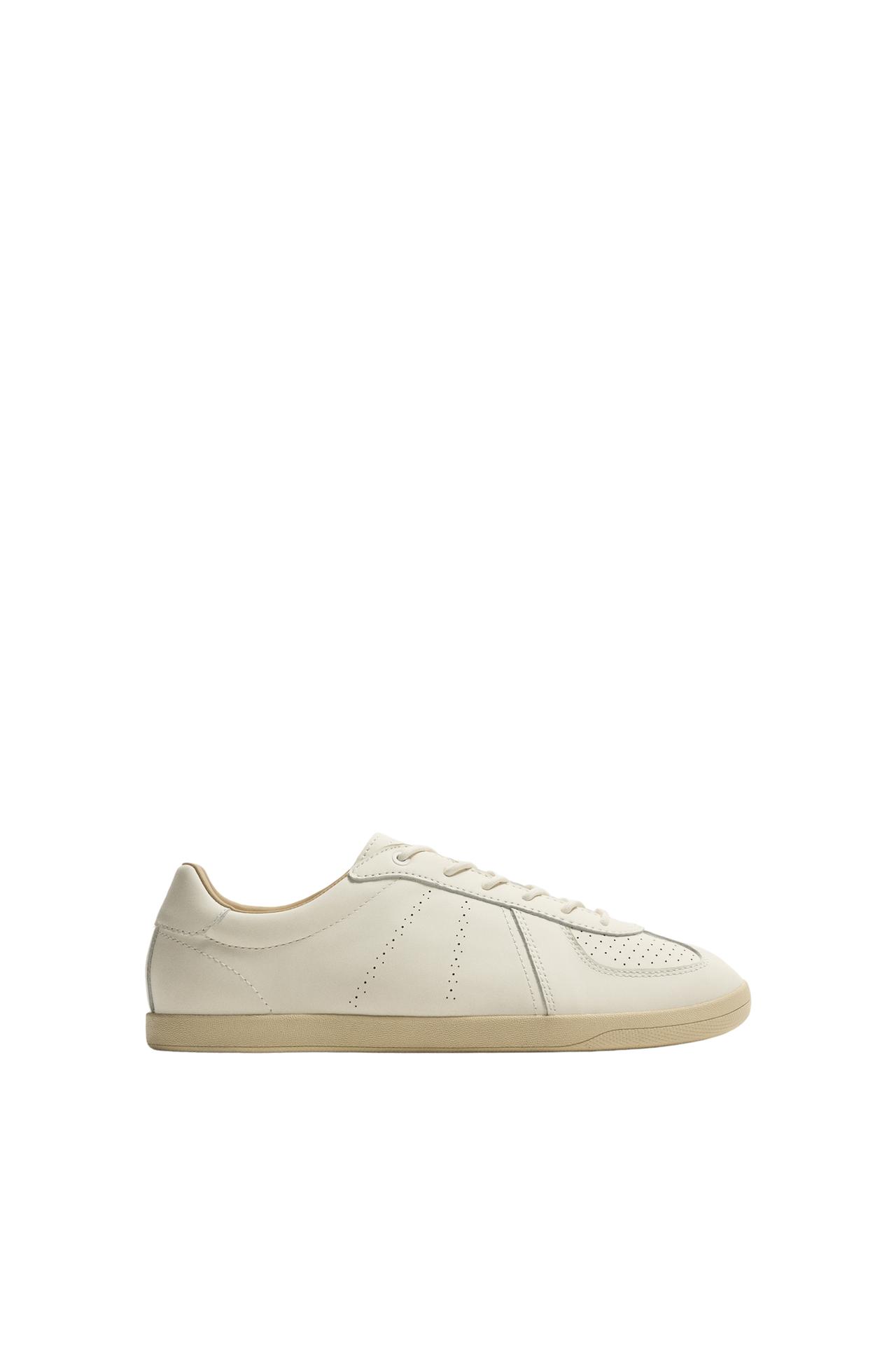 RETRO STYLE LEATHER TRAINERS