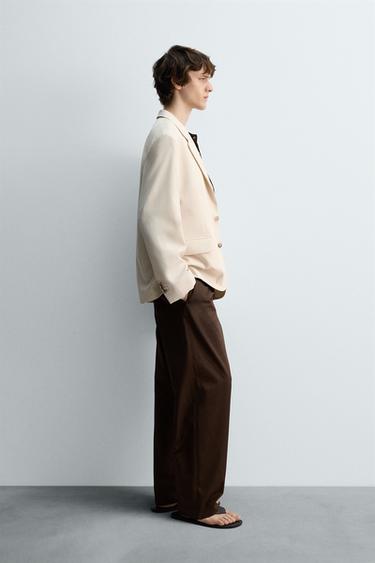 BLAZER RELAXED FIT LIMITED EDITION - Ecru by Zara - Image 3