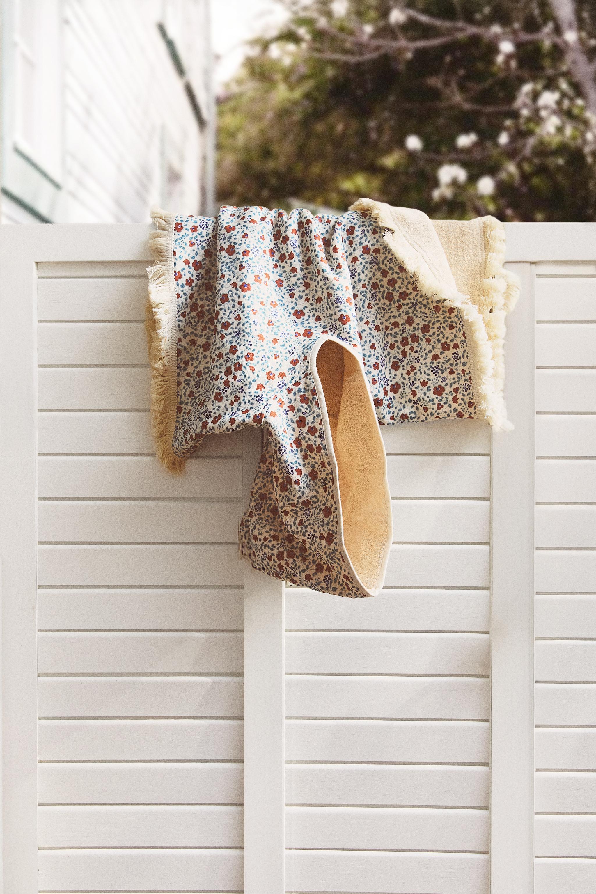 PONCHO PLAGE ENFANT FLEUR