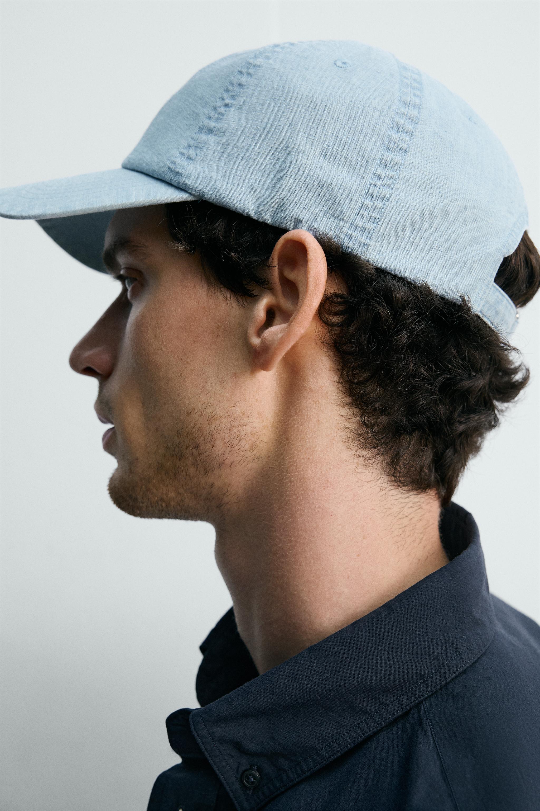 Мужские кепки Zara COTTON CHAMBRAY — фото 2