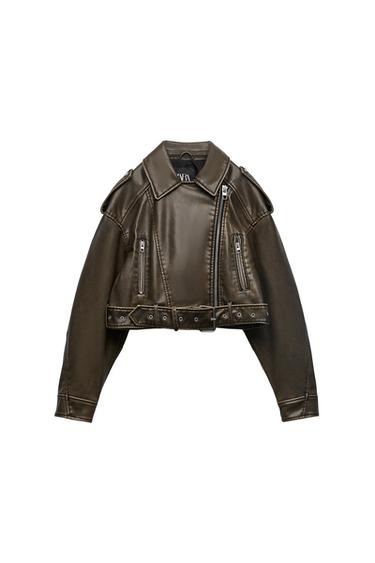 FAUX LEATHER JACKET