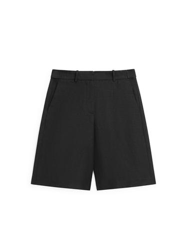 Bermuda larga lino - Negro de Zara