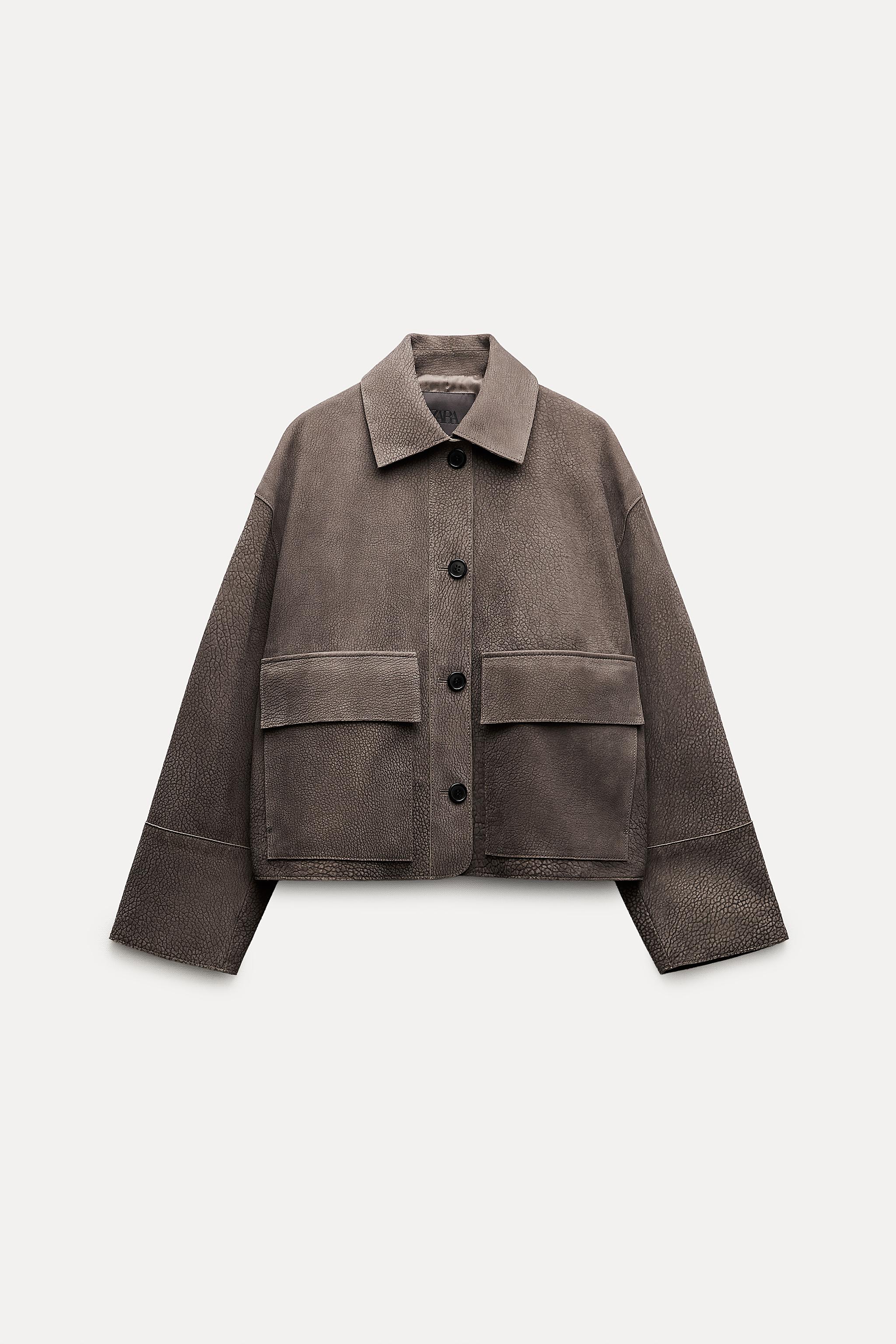 DOUBLE FACED WOOL BLEND JACKET ZW COLLECTION - Light brown | ZARA 