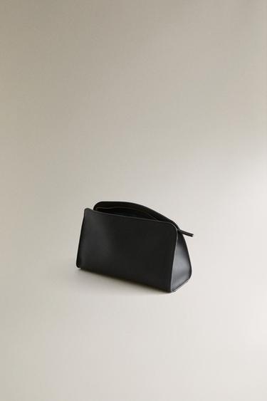 LEATHER WASH BAG - Black by Zara - Image 3