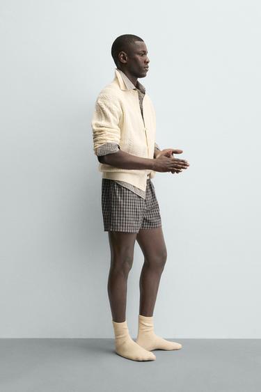 GILET STRUCTURÉ À TORSADES - Écru de Zara - Image 3