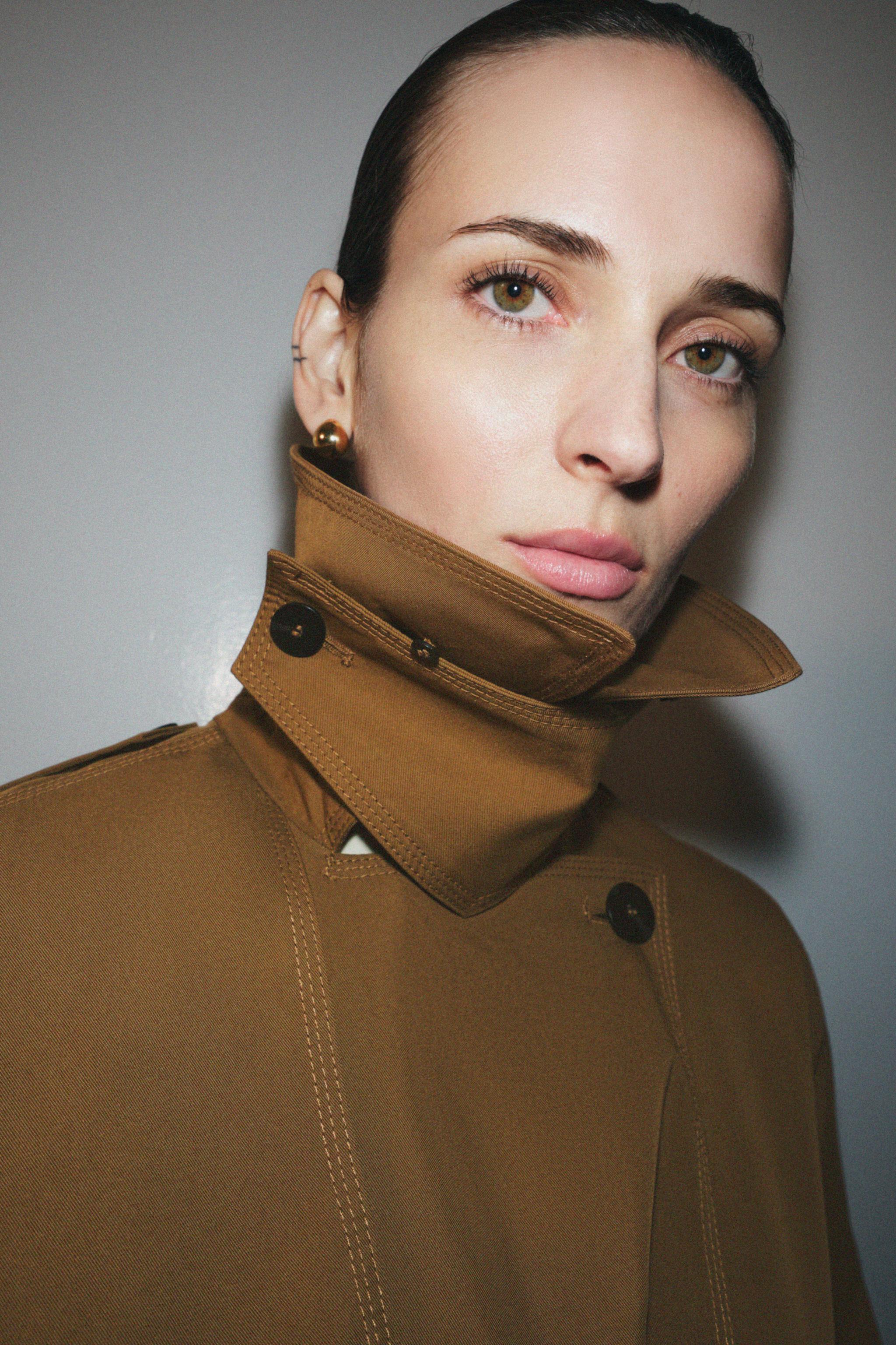 TRENCH OVERSIZE COL EFFET FOURRURE ZW COLLECTION ÉDITION LIMITÉE