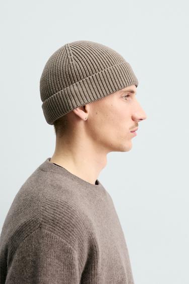 ORIGINS COTTON BLEND BEANIE - Sand / Marl by Zara - Image 1