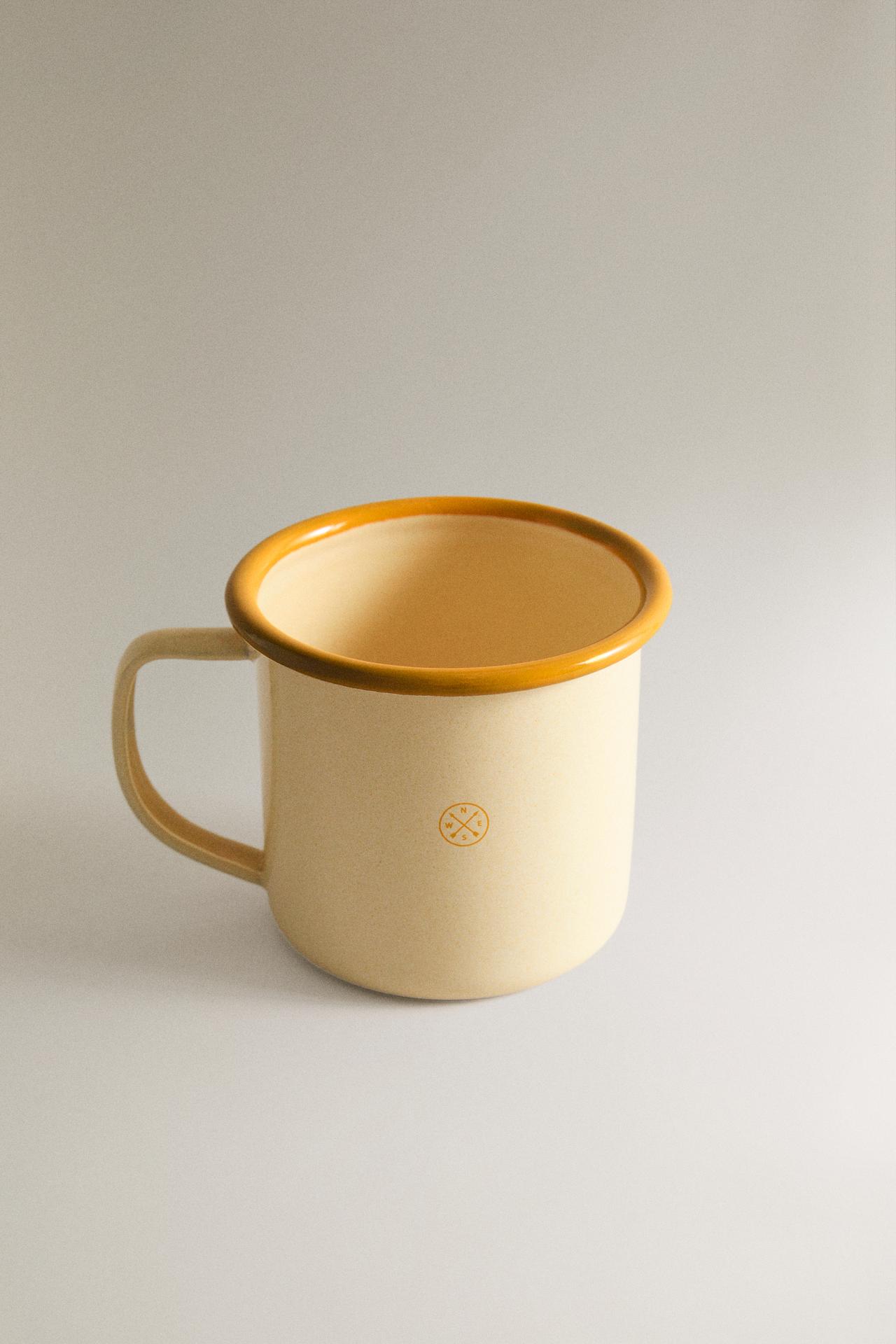 STEEL CAMPING MUG — Yellow