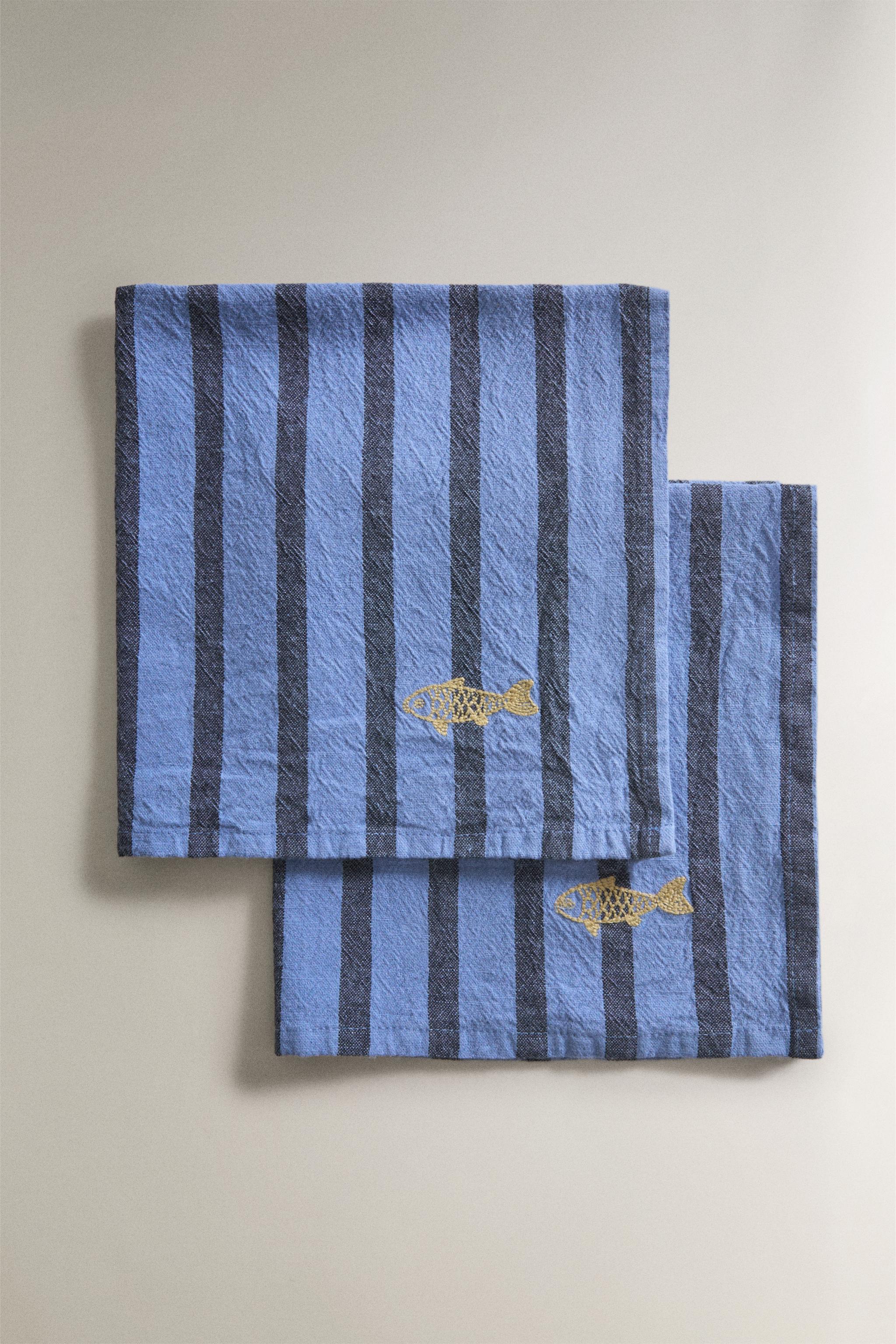 YARN-DYED STRIPE NAPKINS (PACK OF 2)