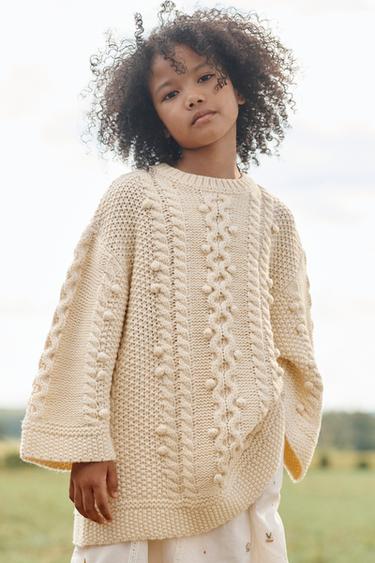 LIMITED EDITION EMBROIDERED KNIT DRESS - Ecru by Zara - Image 2