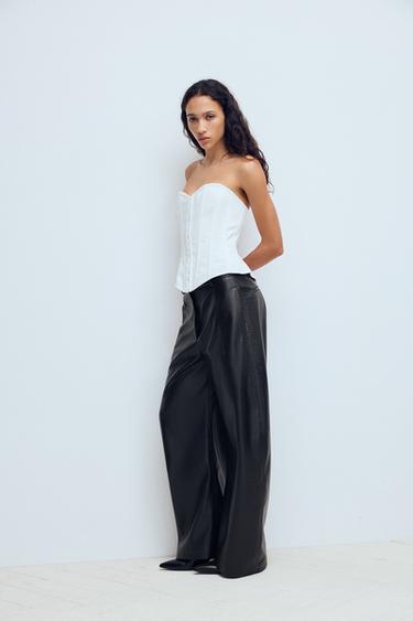 Zara CORSET TOP - White