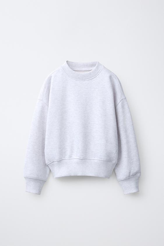 PLAIN JOGGING SWEATSHIRT - Grey marl by Zara - Image 0