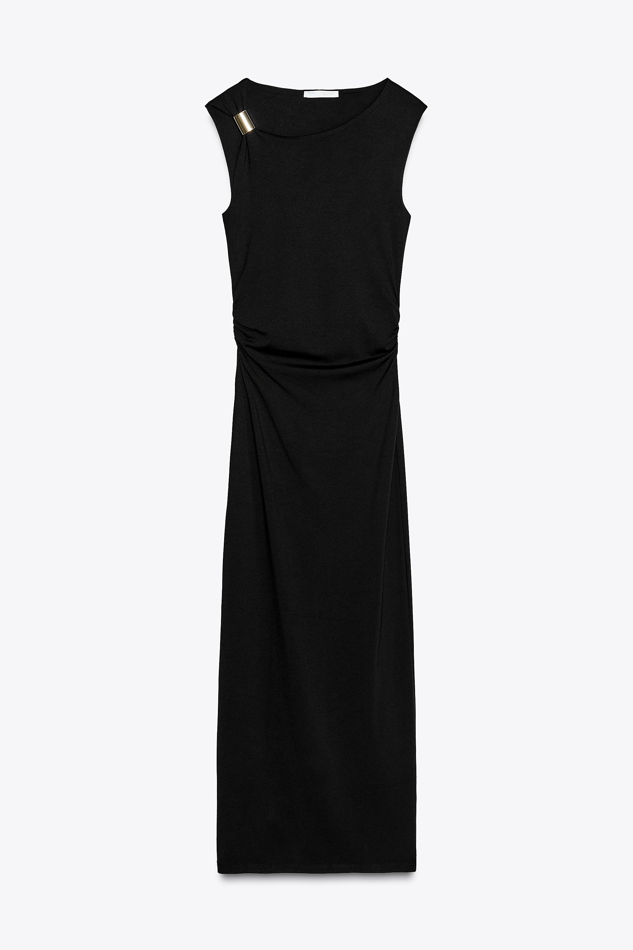 【ZARA】メタルアップリケワンピース ブラック | 1026/151/800 メタルアップリケワンピース - ブラック | ZARA Japan / 日本