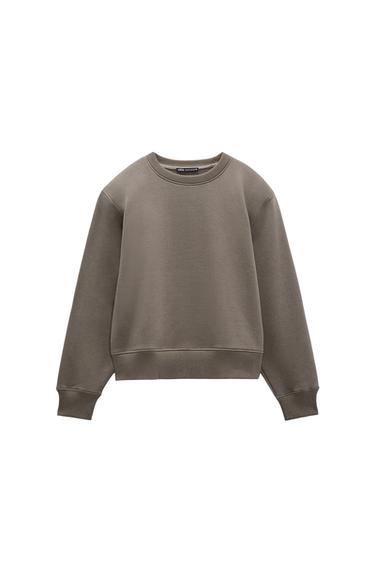 SWEATSHIRT WITH SHOULDER PADS