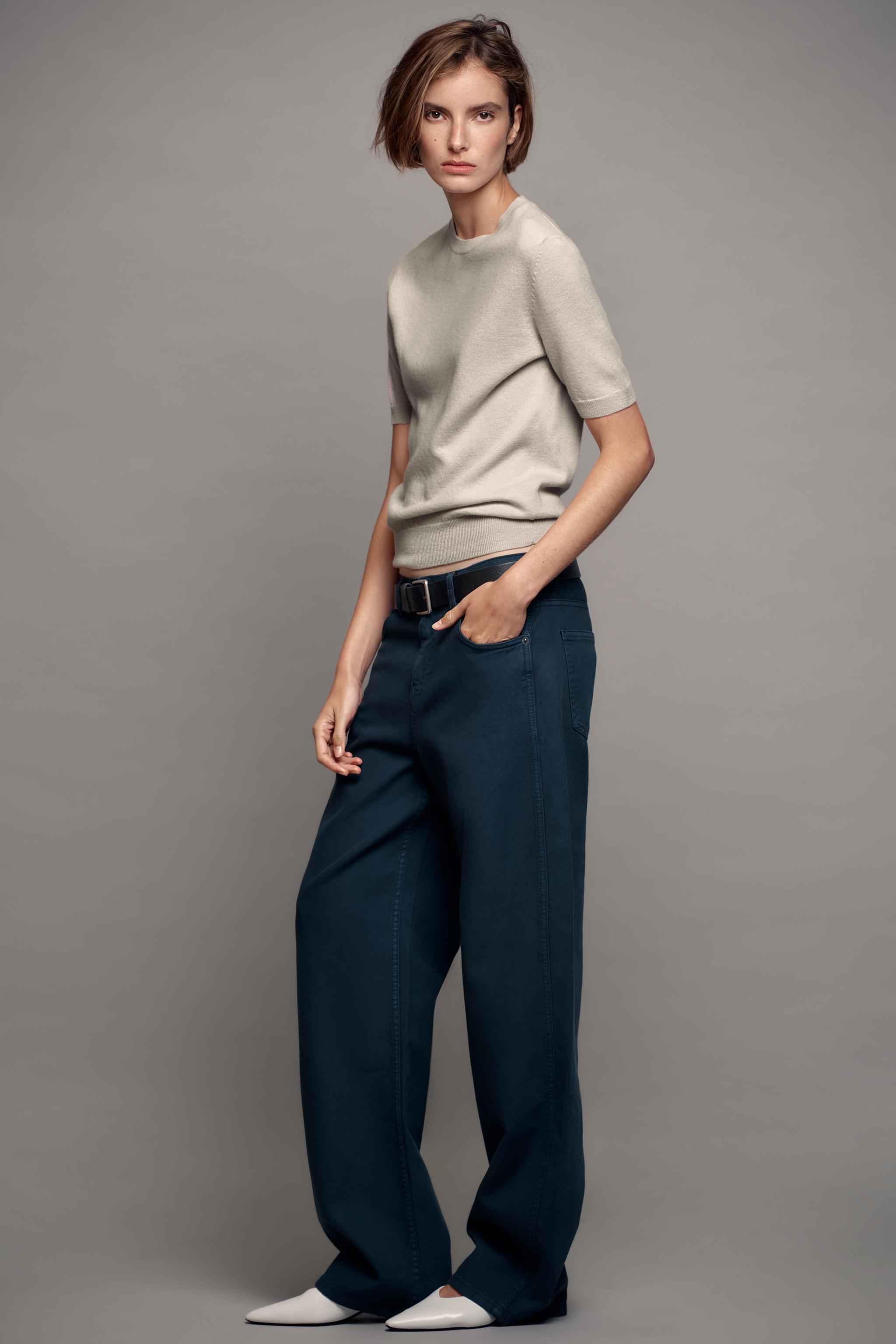 100% WOOL SHORT SLEEVE JUMPER