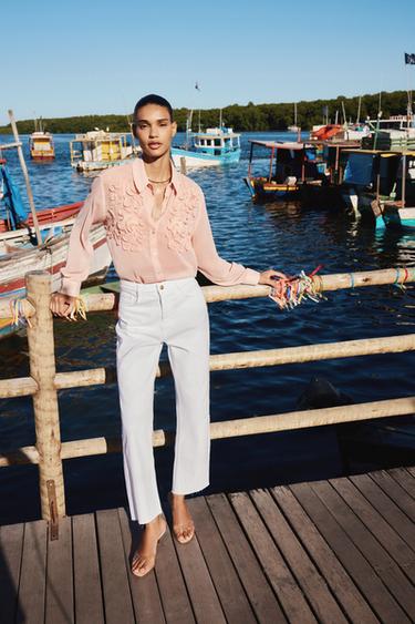 VINYL HIGH-HEEL SANDALS - Light beige by Zara - Image 0