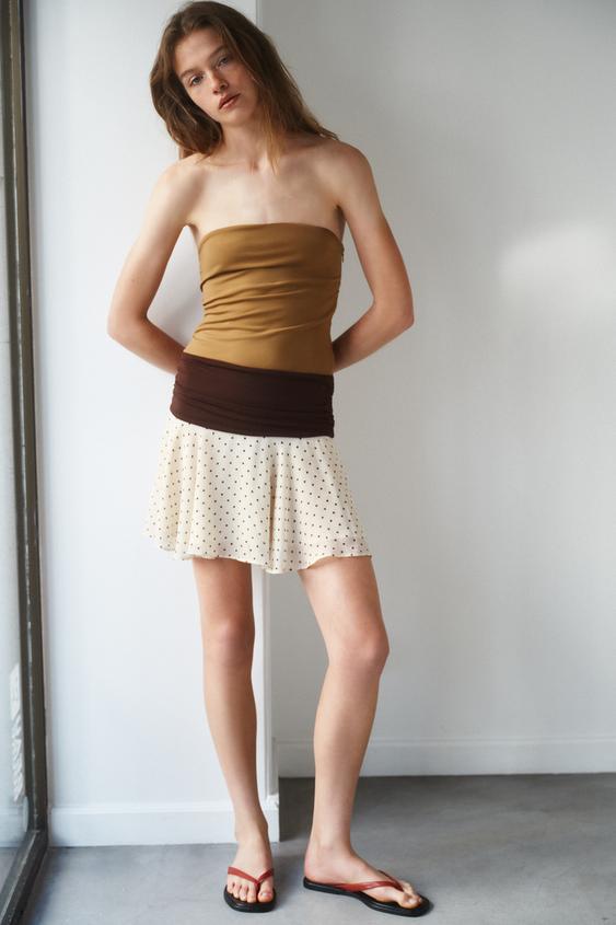 COMBINATION POLKA DOT DRESS