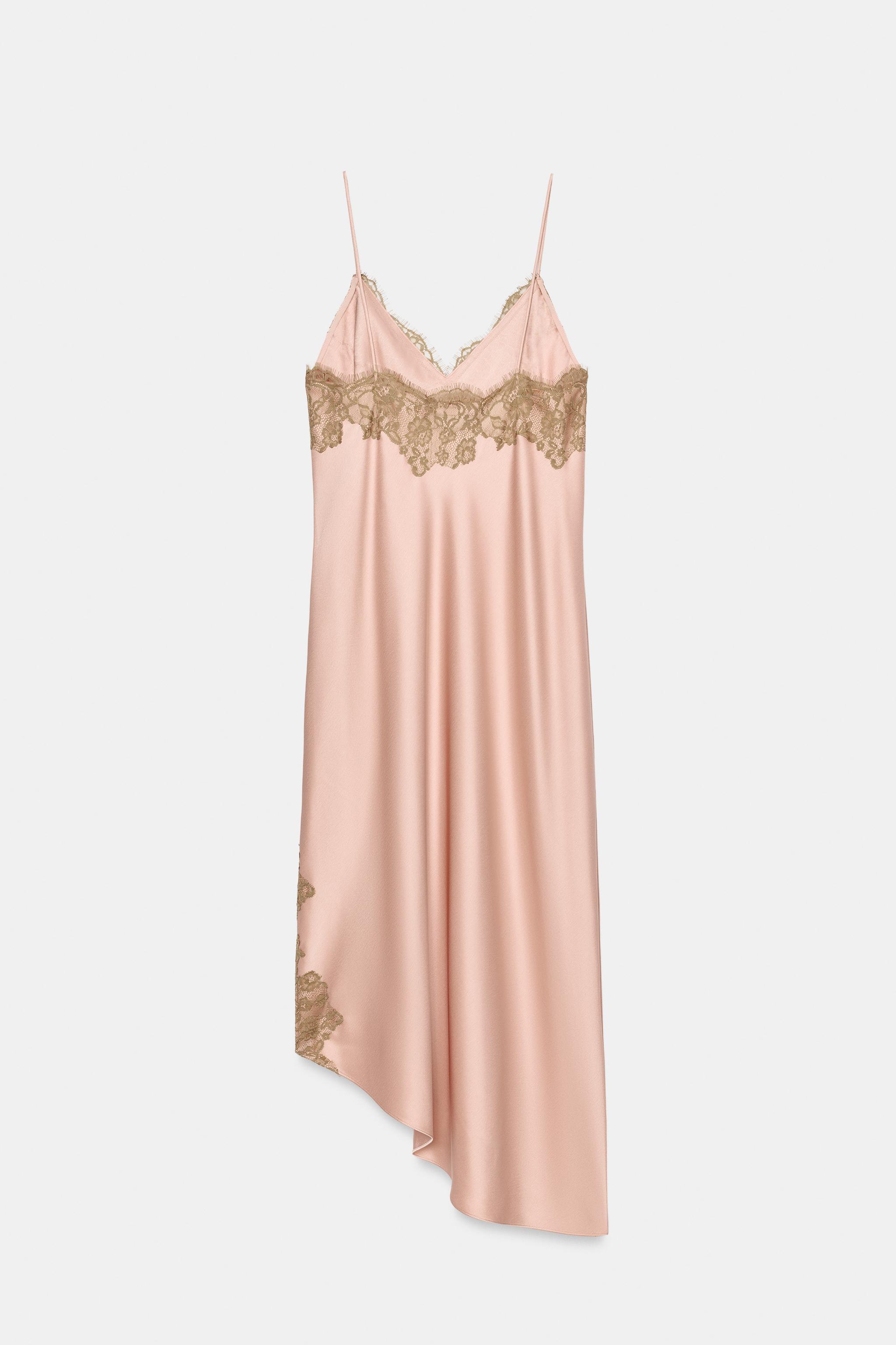 ROBE SATINÉE DENTELLE ZW COLLECTION