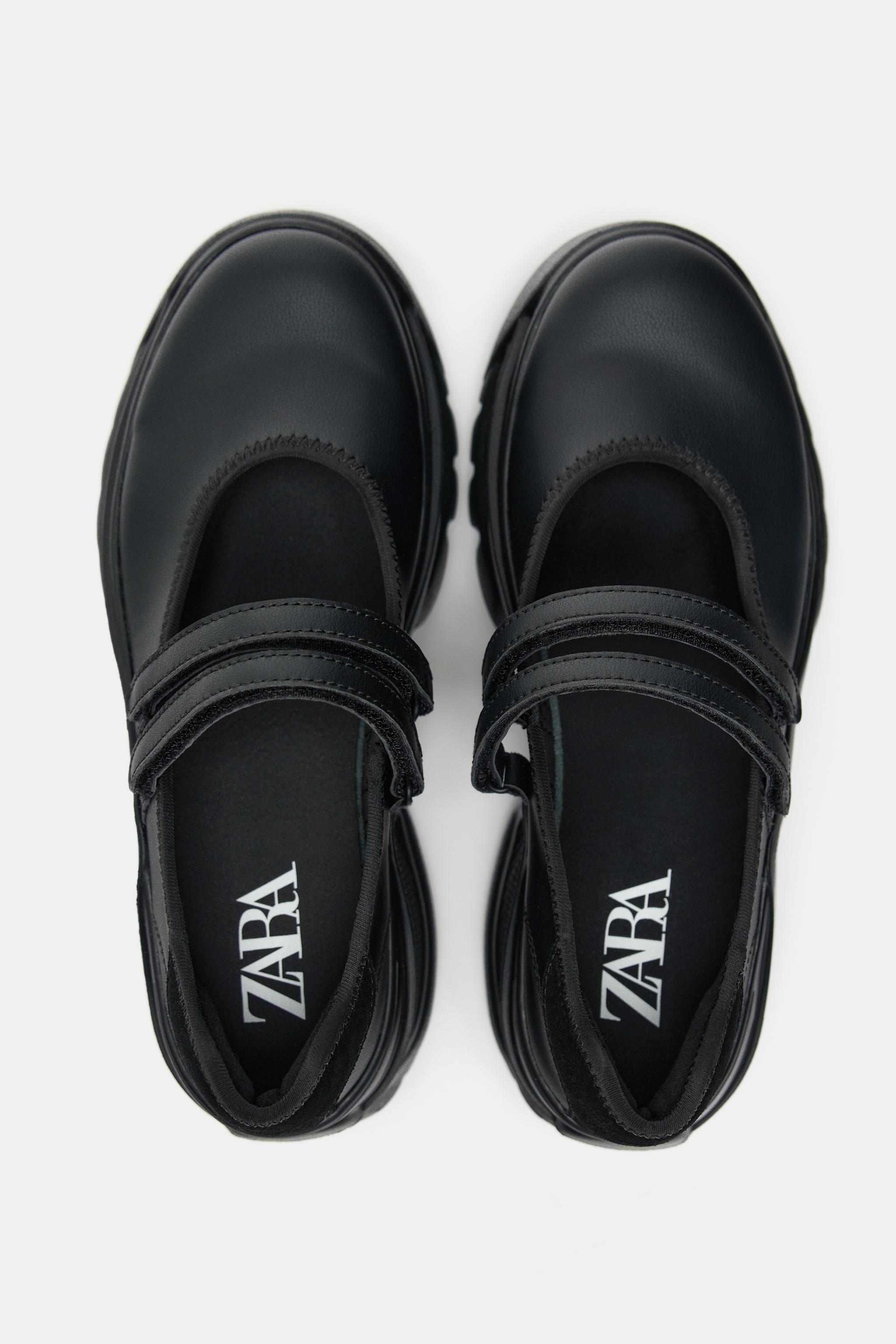 完売❣️ZARA 新品未使用タグ 保存袋✨バレエ フラット スニーカー37 ZARA ZARA(ザラ) メリージェーン バレエ フラット スニーカー