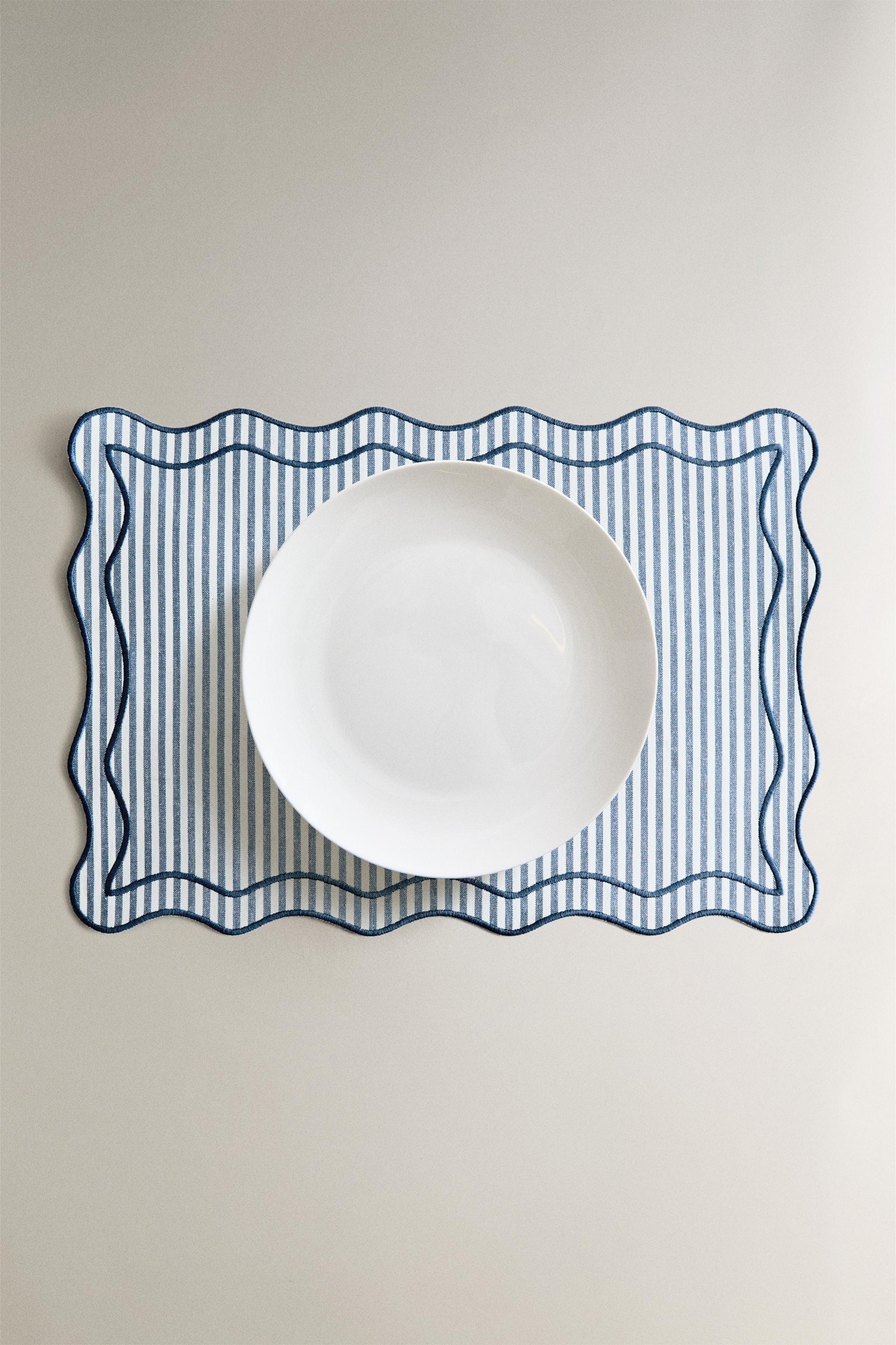 SET DE TABLE RAYURES VAGUES