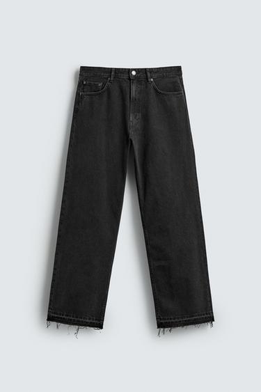 LOOSE FIT JEANS - Charcoal by Zara