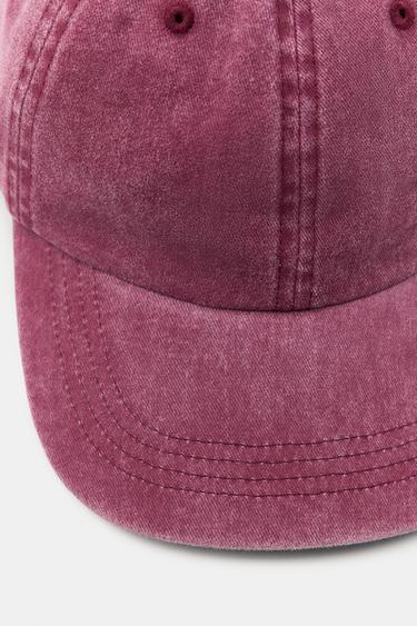 CASQUETTE SERGÉ UNIE - Rose foncé de Zara - Image 2
